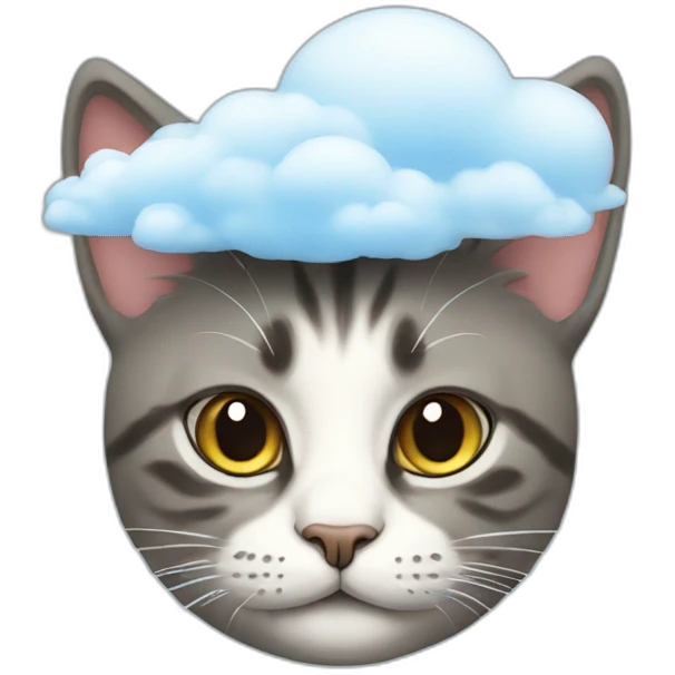 cat with clouds on head emoji