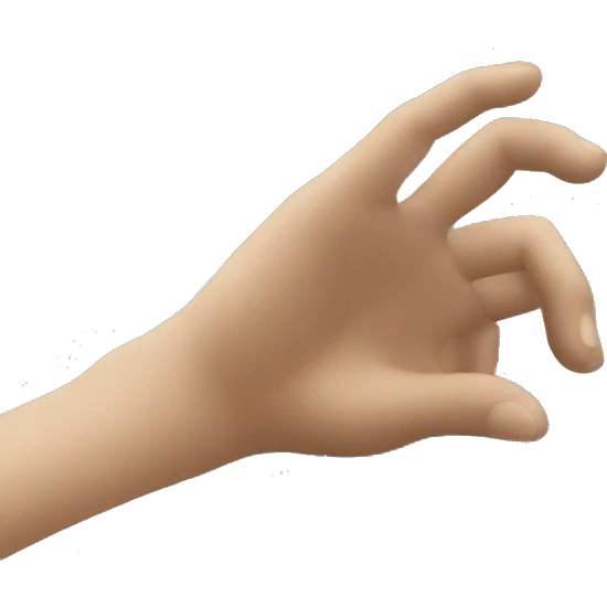 hand on railing emoji