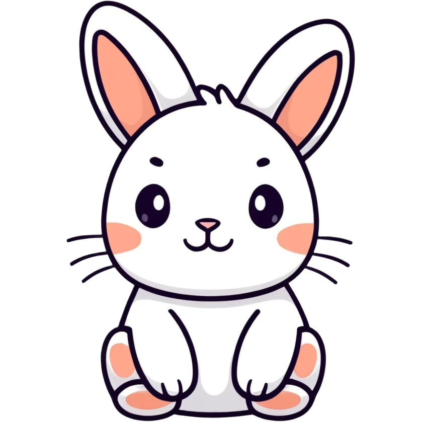 Cute bunny emoji