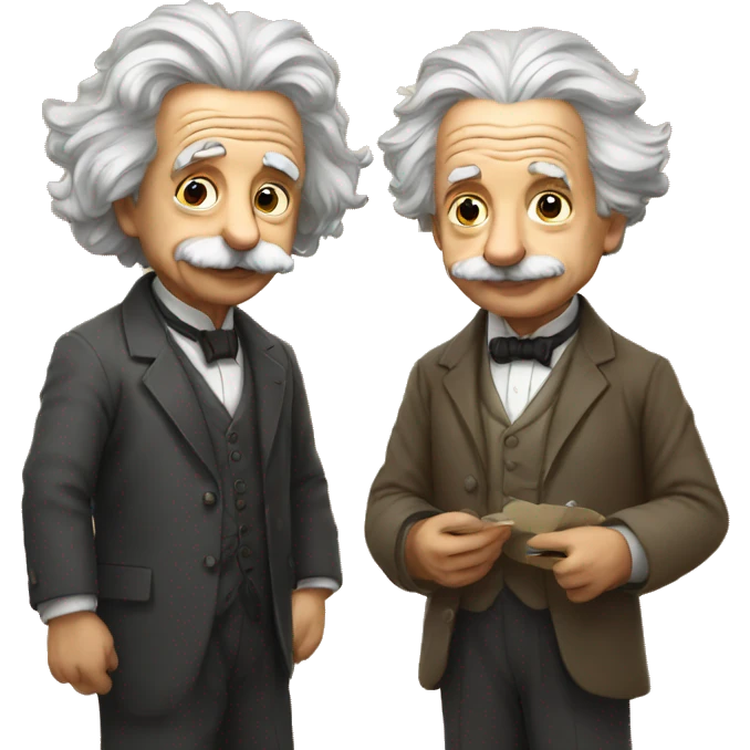 Albert Einstein with newton  emoji