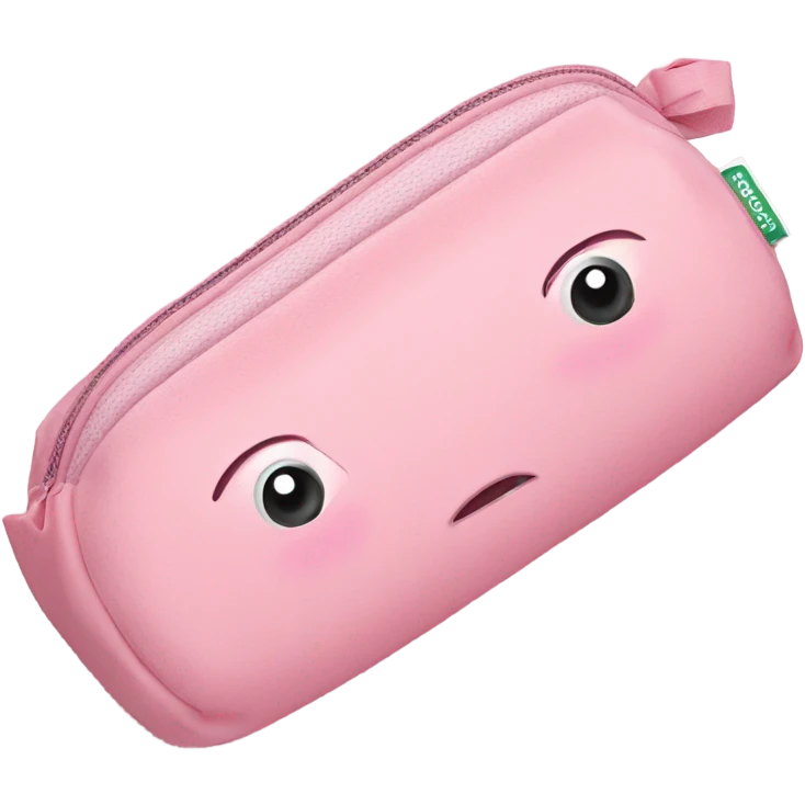 Light pink pencil case  emoji