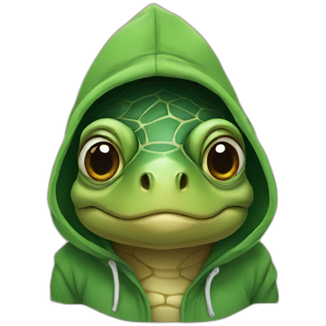 turtle in hoodie emoji