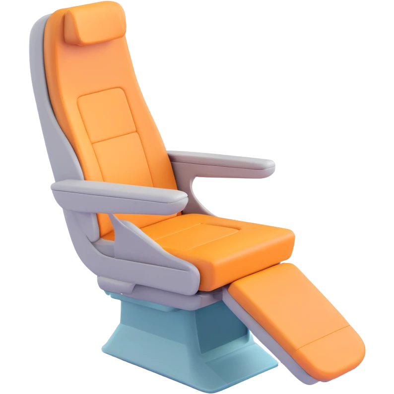 plane seat, 3D emoji style emoji