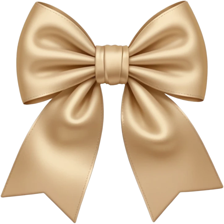 Beige bow emoji