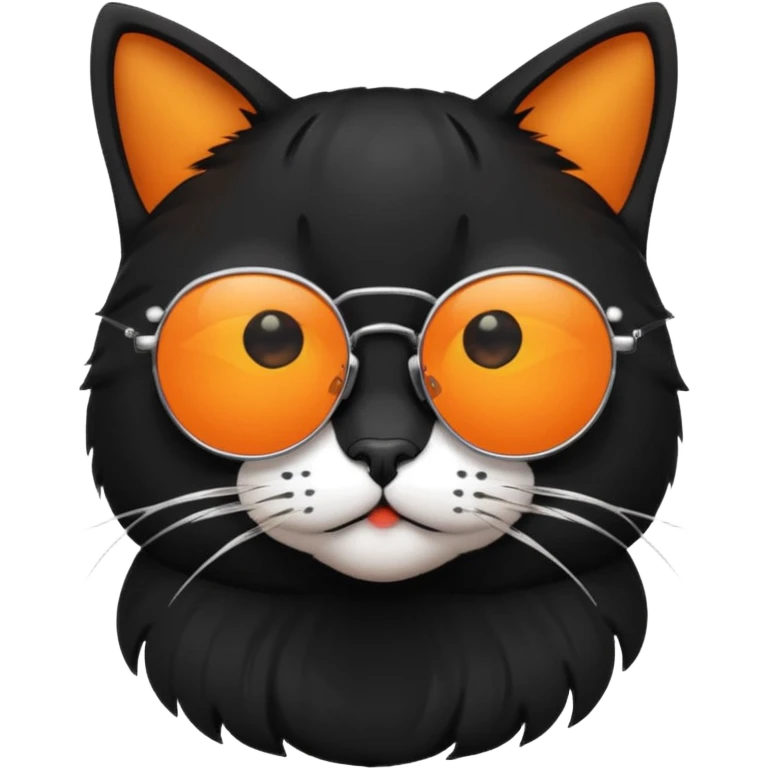 cool cat with round sunglasses emoji
