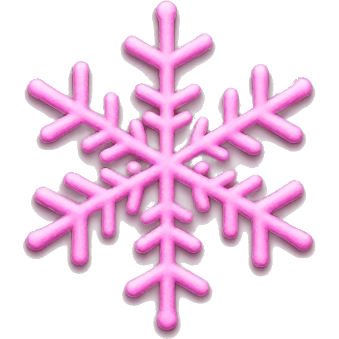pink snowflake  emoji