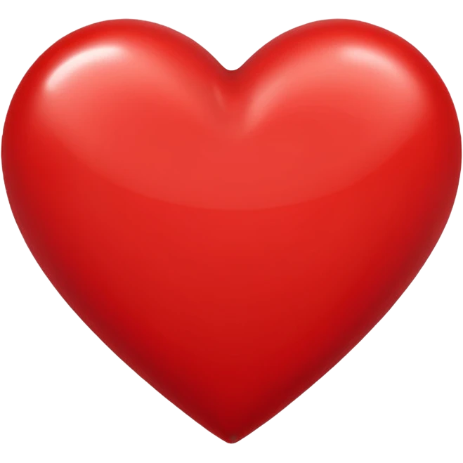 красное сердце emoji