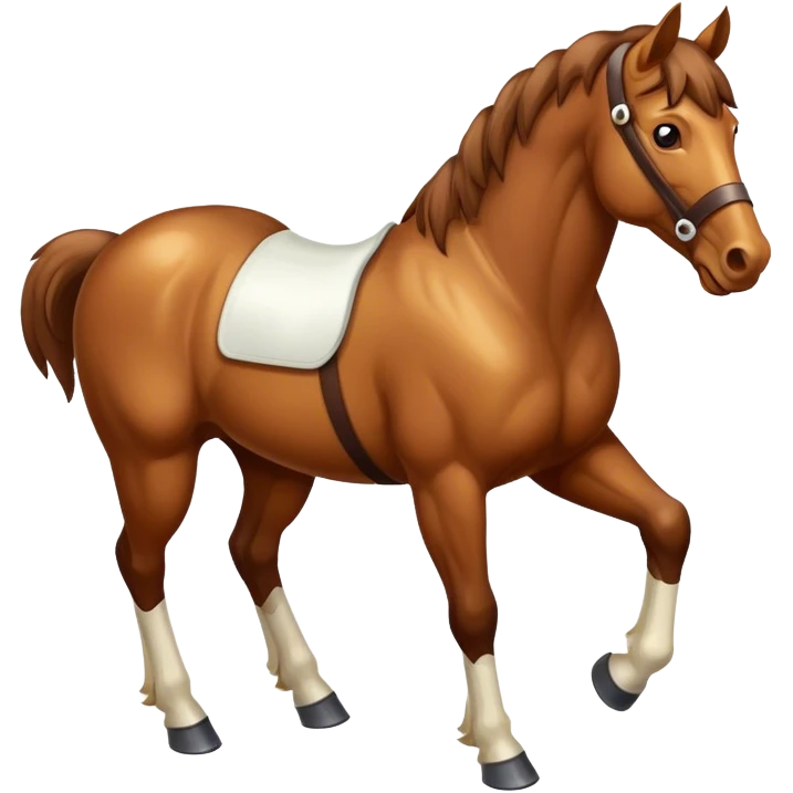 A horse emoji