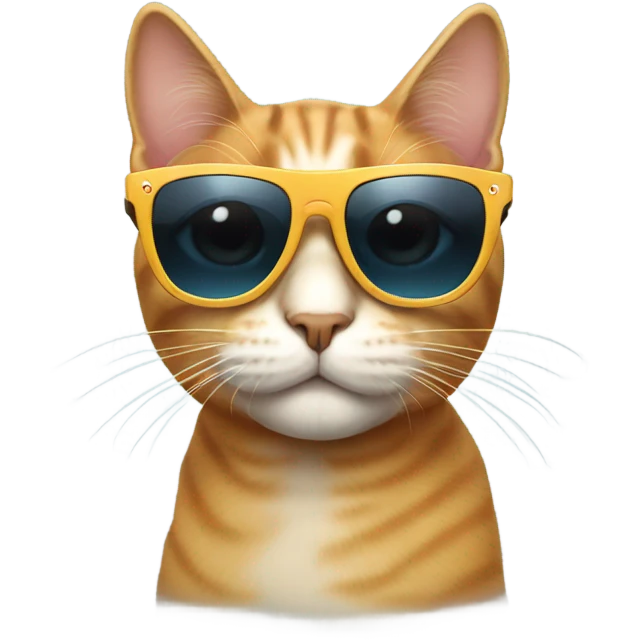 Cat with sunglasses emoji