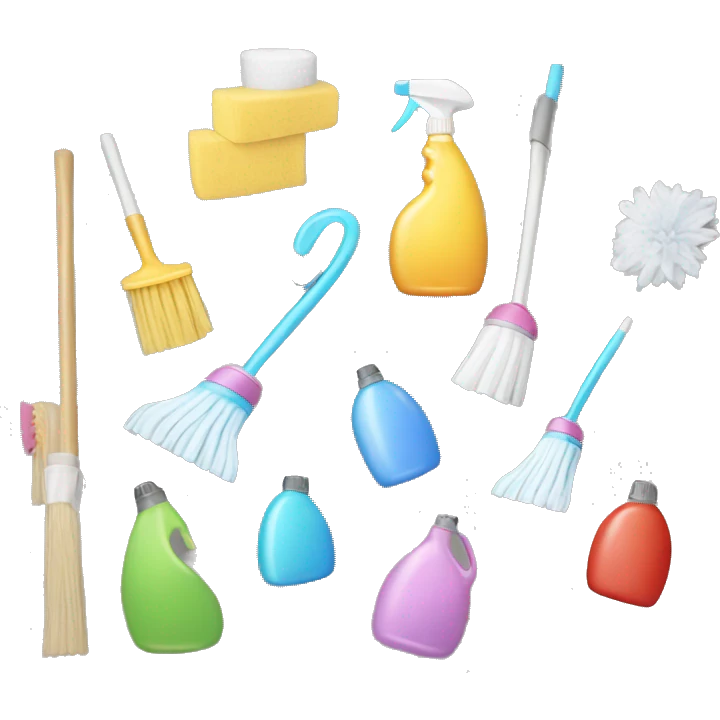 aesthetic cleaning supplies emoji
