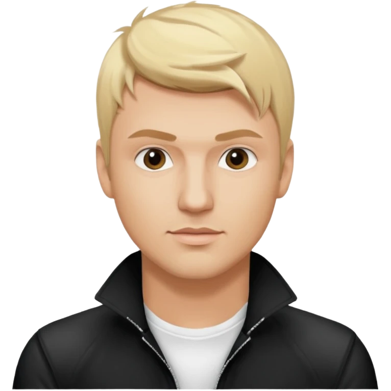 Nick Carter from Backstreet Boys with blonde hair, white outfit emoji