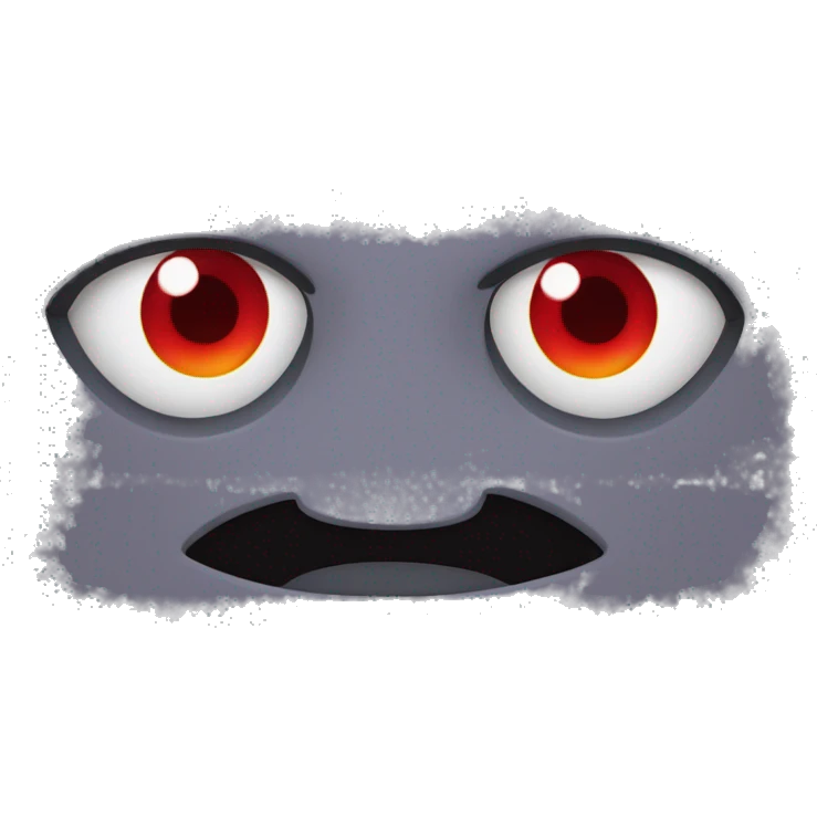 red eyes emoji