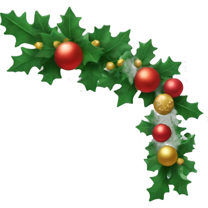christmas garland  emoji