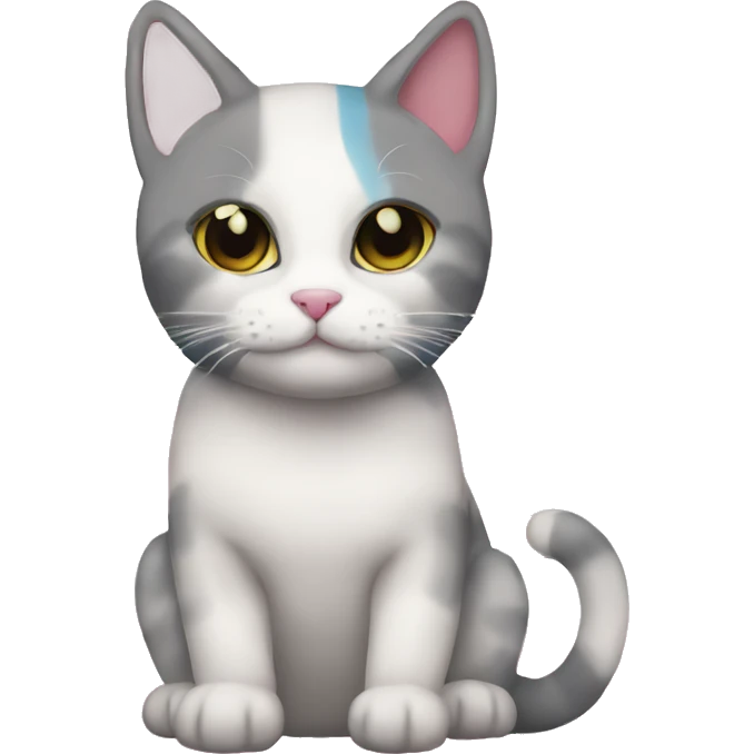 Transgender flag cat🏳️‍⚧️ emoji