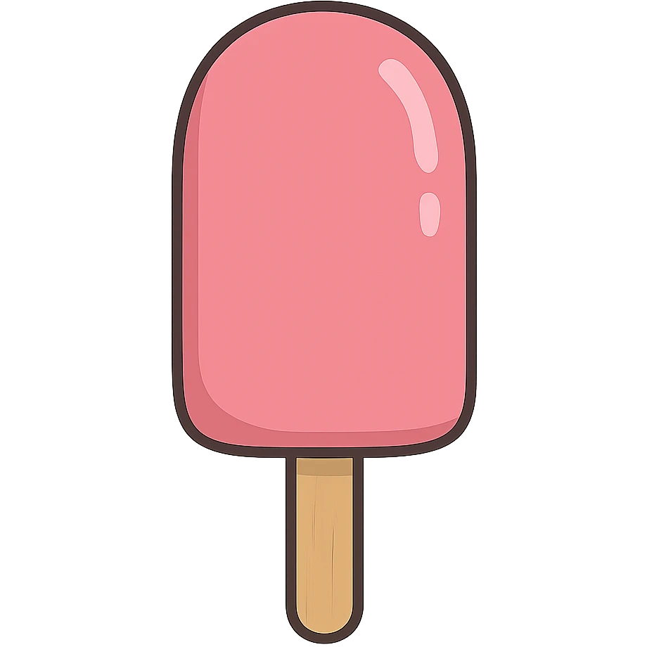 pink popsicle emoji