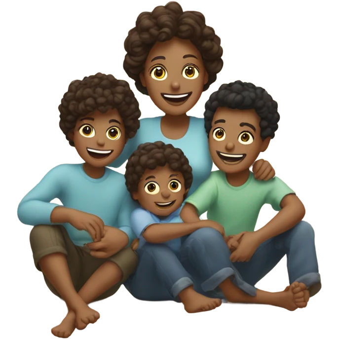 Mommies of 3 boys  emoji