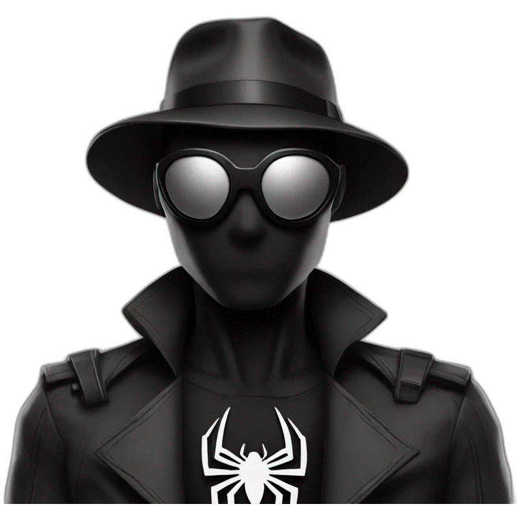 Spiderman noir emoji