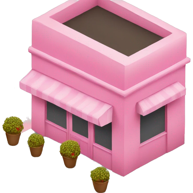 Pink restaurant emoji