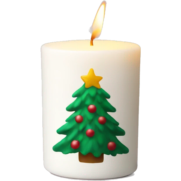 Christmas vibe candle emoji