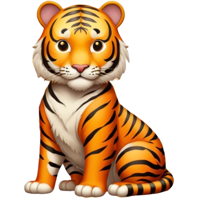 Chinese new year 老虎，我要有新年气氛的… 背景可以加屋子等吗 emoji