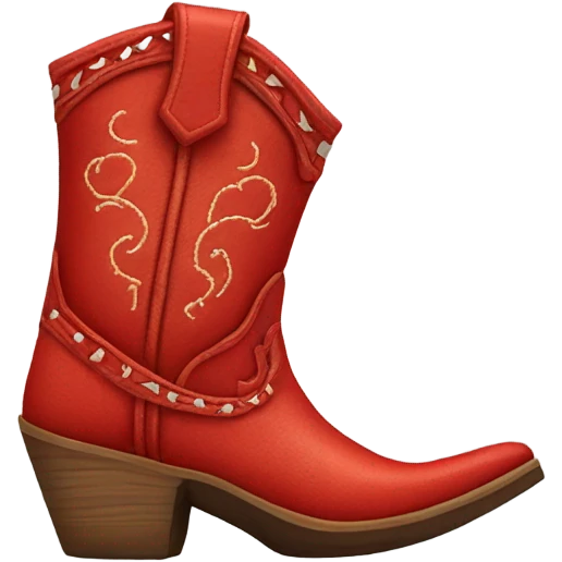 Red cowboy boots emoji