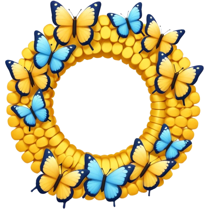 butterfly swarm forming a portal ring emoji