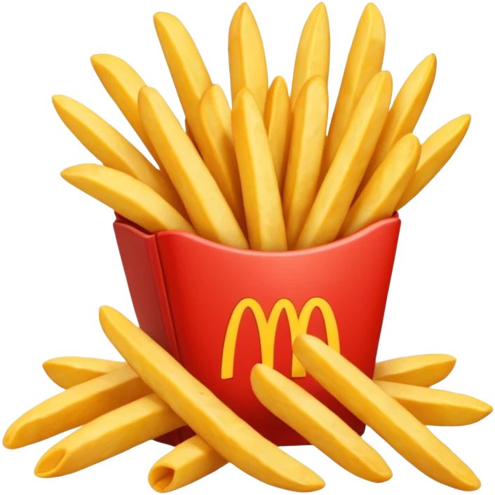 patatine fritte (giallo) emoji
