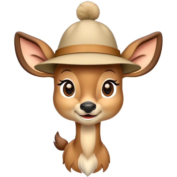Un Bambi avec un accessoire de camp de jour emoji