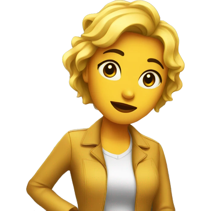 Chica Tomando café  emoji