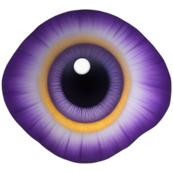 majestic godly violet iris eyeball serious intense symmetrical knowledgable emoji