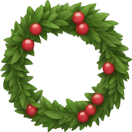 wreath on the head emoji
