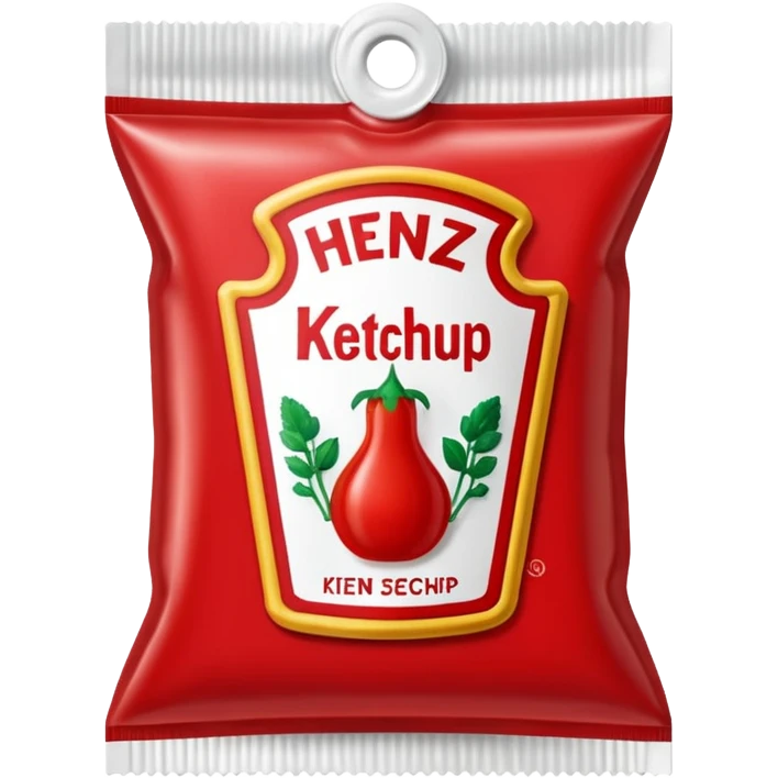 One Heinz Ketchup Sachets 10ml emoji