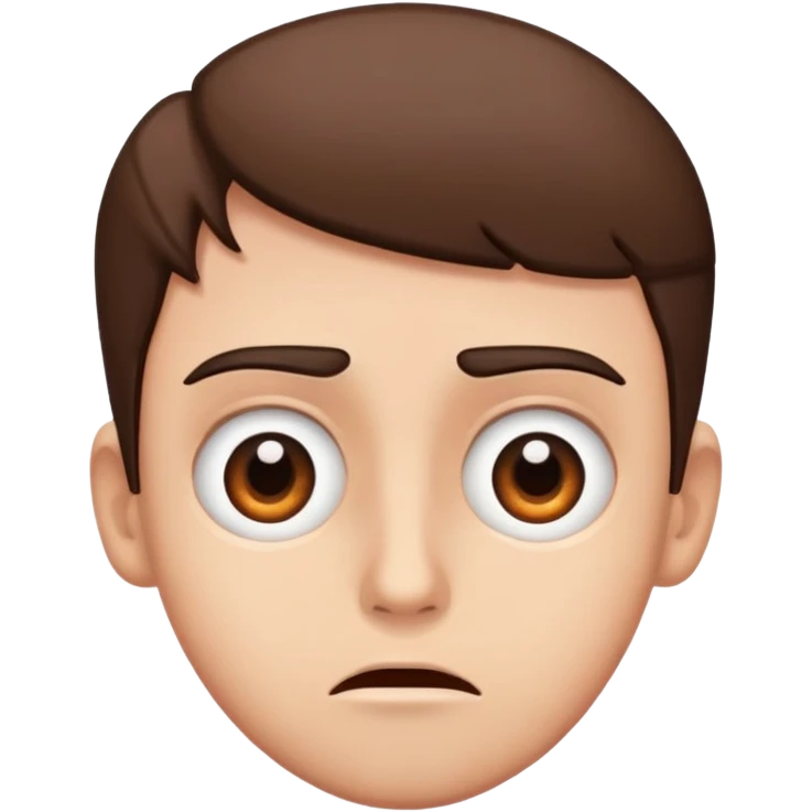 Face staring eyes half open bored face emoji