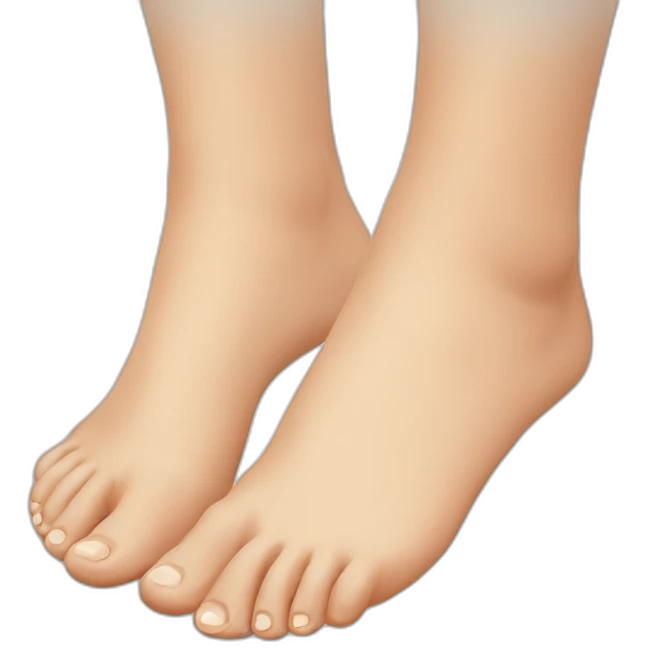 Female feet emoji