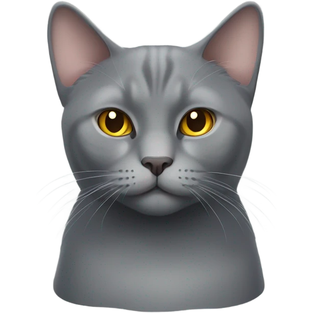 Grey is a British breed of cat emoji