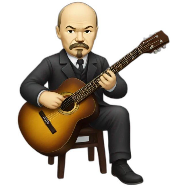 Vladimir lenin playing guitar emoji