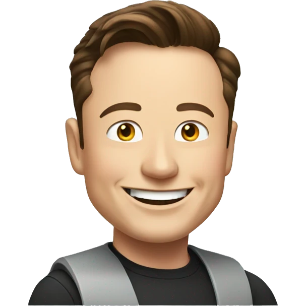 Elon Musk smiling  emoji