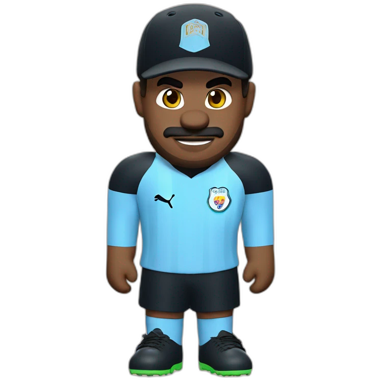 mario in manchester city jersey emoji