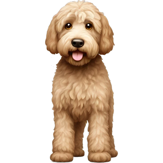 Labradoodle standing emoji