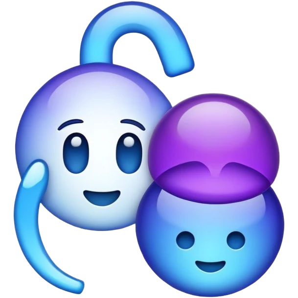 make it blue and purple emoji