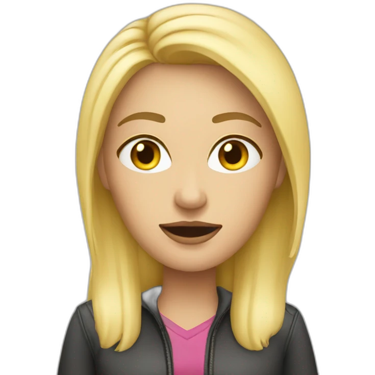 Woman blonde bad driver emoji