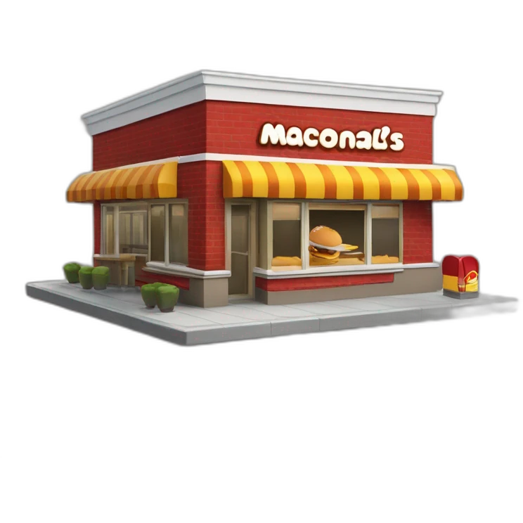 Restaurant Macdonalds extérieur emoji