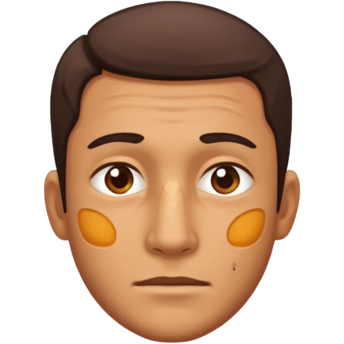 ecchymosis on the man face emoji