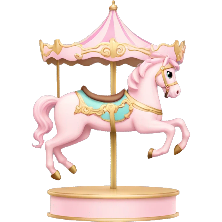 Light pink carousel  emoji