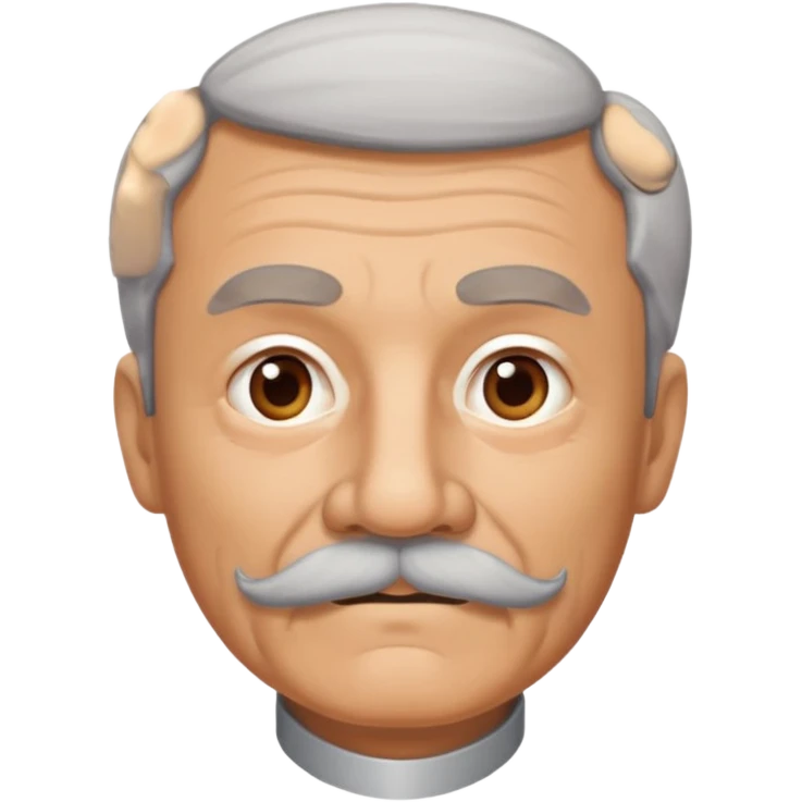 señor muy mayor con bigote emoji