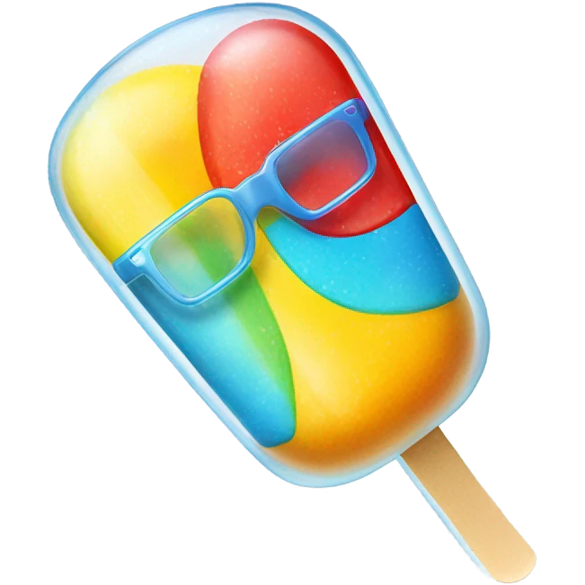 Ice lolly it glasses emoji