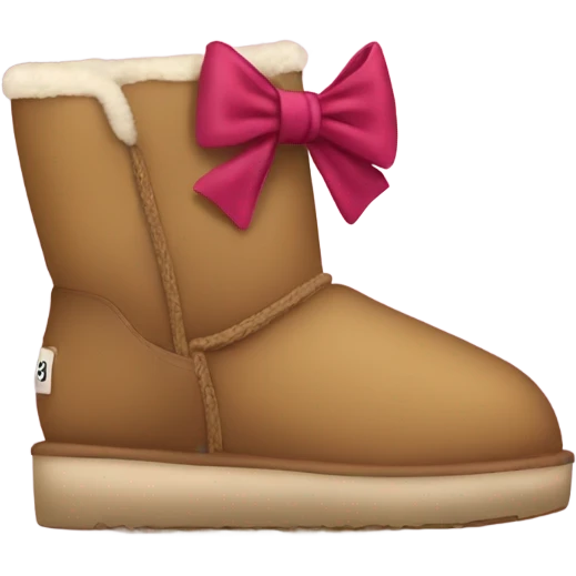 Uggs with a bow emoji