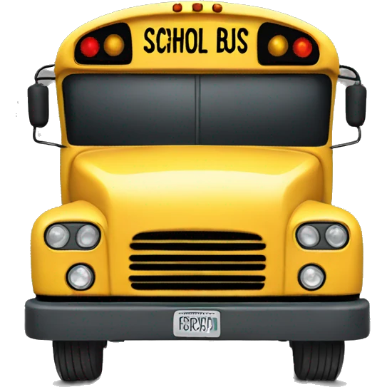 School bus  emoji