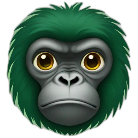 Gorille green emoji