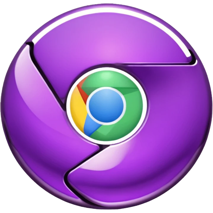 dark purple google chrome logo emoji